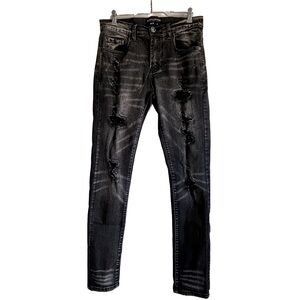 Supply & Demand Black Distressed Skinny Jeans 30/31